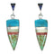 Sterling Silver Multicolor Southwestern Post Dangle Earrings YX71332