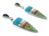 Sterling Silver Multicolor Southwestern Post Dangle Earrings YX71332