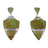 Genuine Sterling Silver Turquoise Post Dangle Earrings RX78519