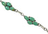 Sterling Silver Southwestern Turquoise Link Bracelet RX68627