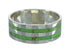 Sterling Silver Gaspeite Southwest Ring Size 4-3/4 AX73502