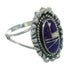 Sterling Silver Magenta Turquoise And Opal Southwest Ring Size 6-3/4 AX73543