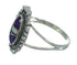 Silver Magenta Turquoise And Opal Inlay Ring Size 8 AX73540