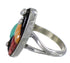 Sterling Silver Multicolor WhiteRock Ring Size 6-1/2 WX81943