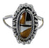 Southwestern Sterling Silver And Multicolor Inlay Ring Size 6-3/4 WX82259