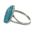 Southwest Genuine Sterling Silver And Turquoise Inlay Ring Size 7-1/4 WX79792
