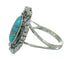 Turquoise And Silver Southwestern Ring Size 5-1/4 WX79837