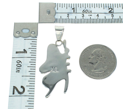 Magenta Turquoise Butterfly Authentic Sterling Silver Pendant RX66994