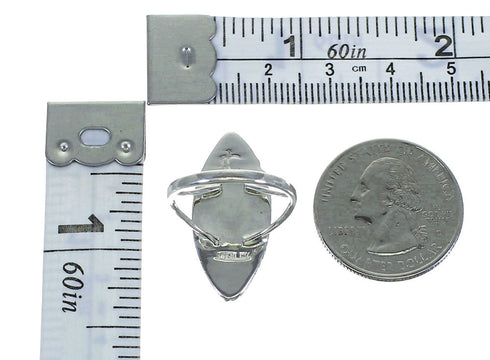 Sterling Silver Magenta Turquoise And Opal Southwestern Ring Size 5-1/2 YX66819