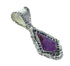 Genuine Sterling Silver And Magenta Turquoise Southwestern Pendant WX66794