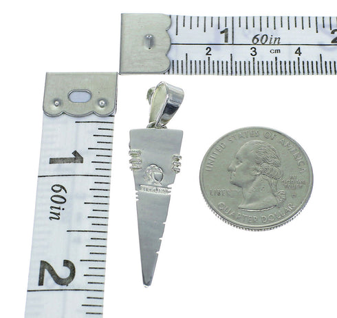 Magenta Turquoise And Sterling Silver Southwest Pendant WX66806