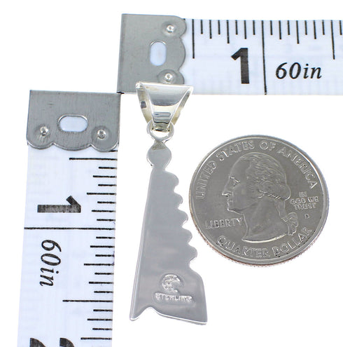 Water Wave Sterling Silver Opal And Magenta Turquoise Southwest Pendant YX67638