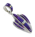 Sterling Silver Opal And Magenta Turquoise Southwest Pendant YX67639