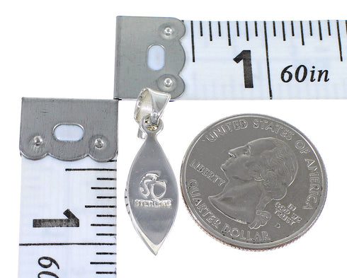 Opal Magenta Turquoise And Authentic Sterling Silver Southwest Pendant YX67668