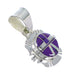 Opal Magenta Turquoise And Genuine Sterling Silver Southwest Pendant YX67671