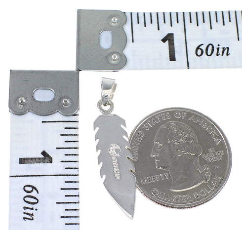 Feather Opal Magenta Turquoise And Sterling Silver Southwest Pendant YX67685