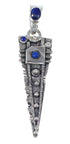 Sterling Silver And Lapis Southwestern Pendant YX67270