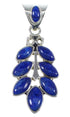 Genuine Sterling Silver And Lapis Southwestern Pendant YX67275