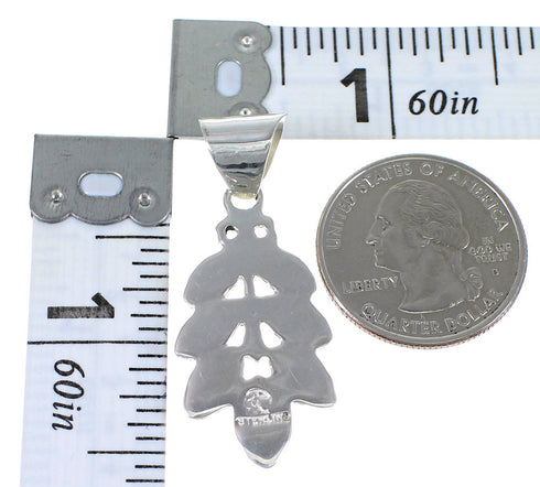 Genuine Sterling Silver And Lapis Southwestern Pendant YX67275