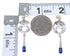 Southwest Sterling Silver And Lapis Inlay Post Dangle Earrings RX70955