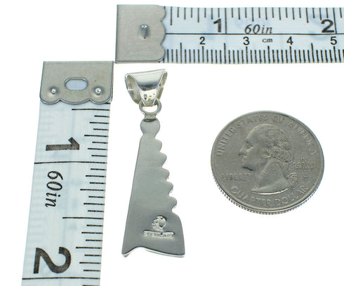 Water Wave Lapis Opal Silver Southwest Pendant YX70295