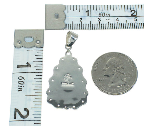 Lapis Opal Silver Southwestern Pendant YX70297