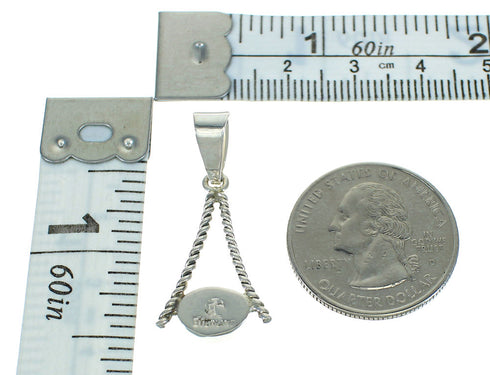 Southwest Silver Lapis Opal Pendant YX70301