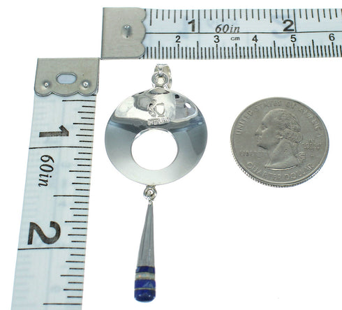 Southwestern Silver Lapis Opal Pendant YX70302