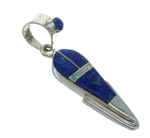 Southwest Silver Opal Lapis Pendant YX70313