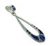 Southwestern Sterling Silver Opal Lapis Pendant YX70320