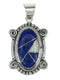 Lapis Opal And Silver Southwestern Pendant YX70329