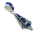 Opal Lapis And Sterling Silver Southwest Water Wave Pendant YX70350