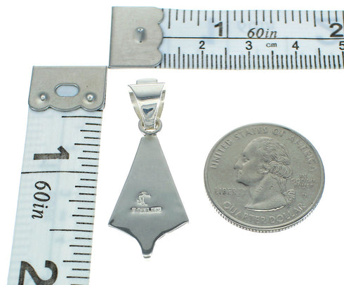 Opal Lapis And Sterling Silver Southwest Water Wave Pendant YX70350