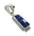Silver Lapis And Opal Southwest Pendant YX70367