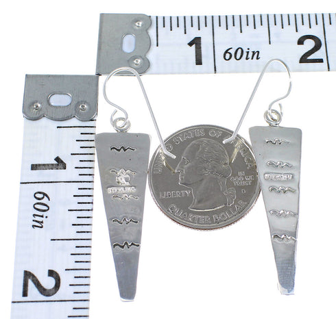 Magenta Turquoise Hand Silver Hook Dangle Earrings WX67264