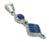 Southwest Sterling Silver And Lapis Pendant YX67371