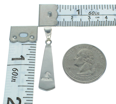 Authentic Sterling Silver And Lapis Southwest Pendant YX67382