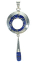 Sterling Silver And Lapis Inlay Southwest Slide Pendant YX67399