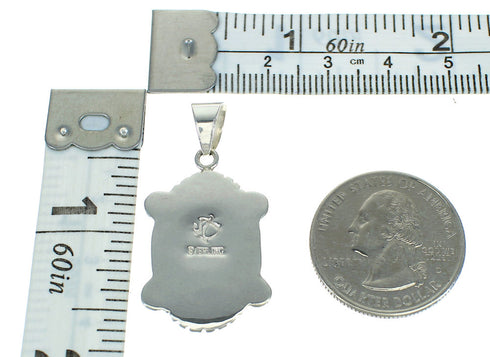 Sterling Silver And Lapis Inlay Southwestern Pendant YX67400