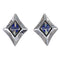 Sterling Silver Opal And Lapis Southwest Post Earrings YX67526