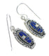 Genuine Sterling Silver Lapis And Opal Hook Dangle Earrings YX67590
