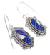 Sterling Silver Lapis And Opal Inlay Hook Dangle Earrings YX67591