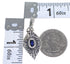 Authentic Sterling Silver And Lapis Southwest Reversible Pendant YX67299