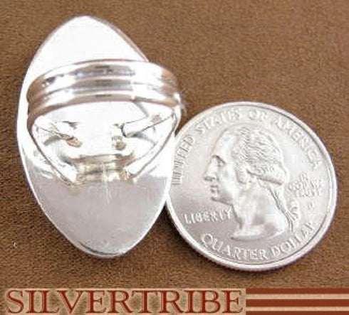 Turquoise Lapis Multicolor Sterling Silver Ring Size 4-3/4 HS23765