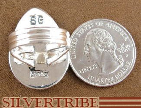 Lapis Turquoise Multicolor Sterling Silver Ring Size 6-3/4 HS23790