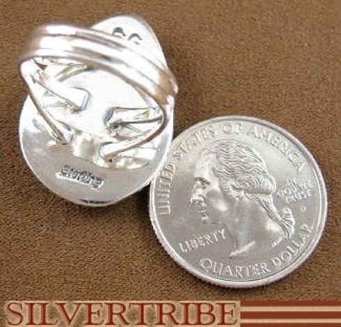 Red Oyster Shell Multicolor Sterling Silver Ring Size 6-3/4 HS23798