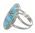 Turquoise Sterling Silver Southwest Jewelry Ring Size 4-1/2 RX94190