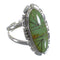 Turquoise Southwest Genuine Sterling Silver Ring Size 6-1/2 AX94274