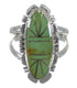 Turquoise Southwest Genuine Sterling Silver Ring Size 6-1/2 AX94274