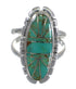 Turquoise Southwestern Silver Ring Size 5-1/4 AX94280